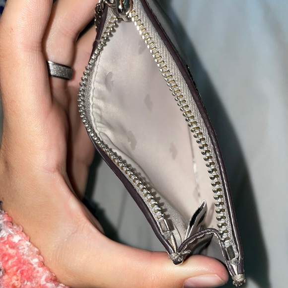 Kate Spade small grey bifold wallet - Picture 3 of 4